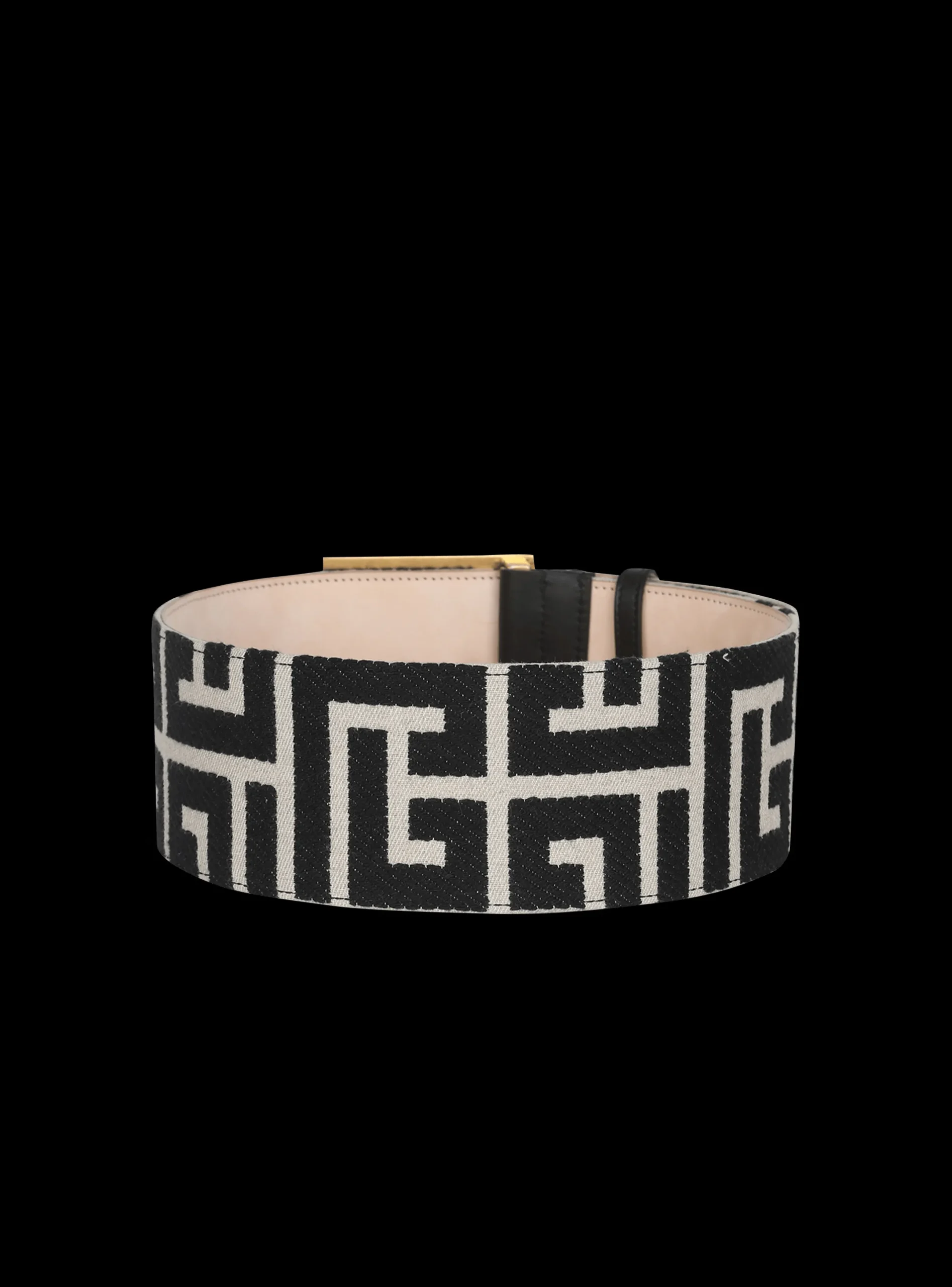 Clearance Wide Bicolor Jacquard PB Belt Belt Women Belts