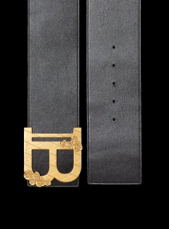 Online Wide Calfskin B-Belt Women Belts
