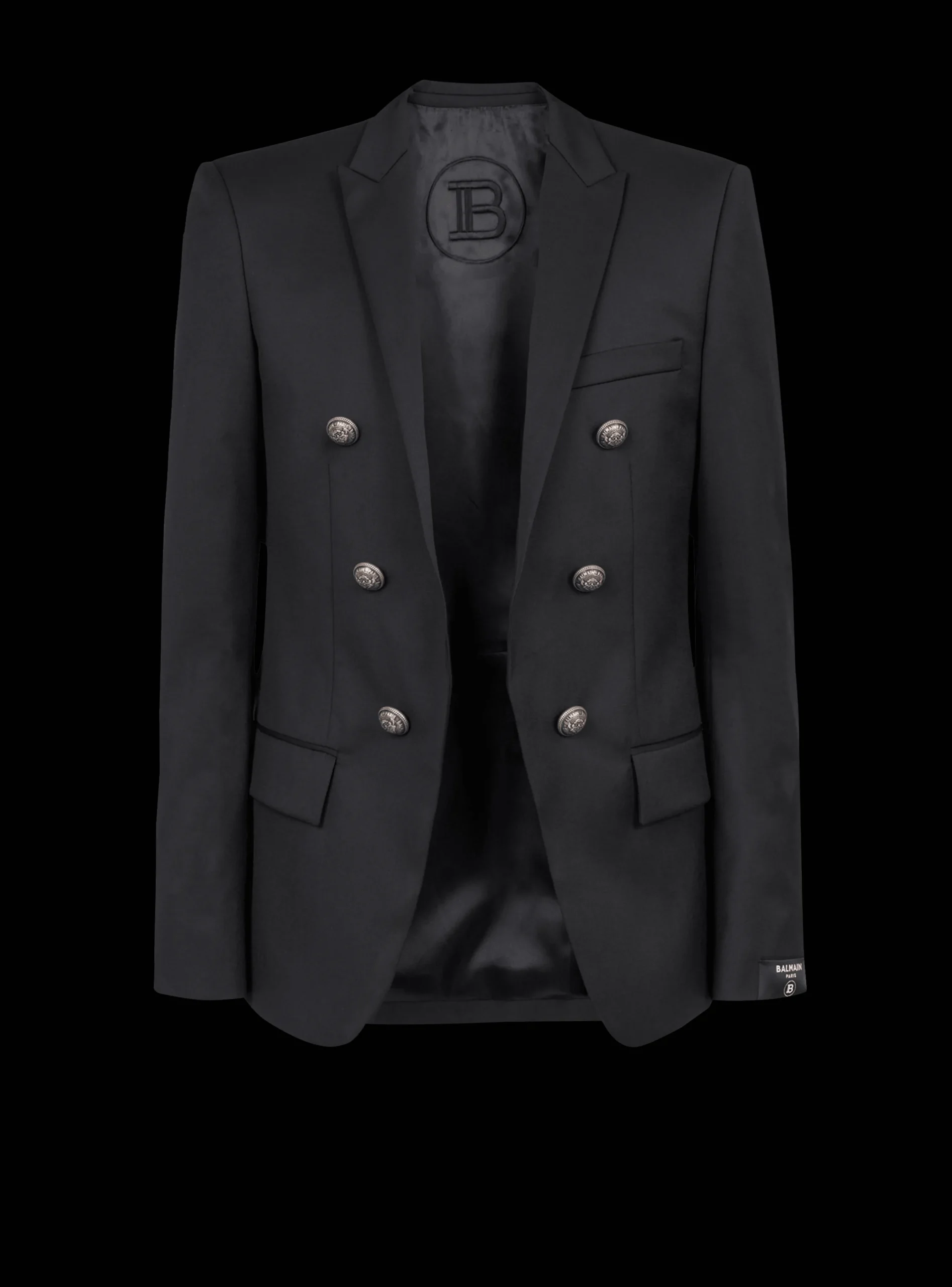 New Wool Blazer With Double-breasted Silver-tone Buttoned Fastening Jackets And Blazers