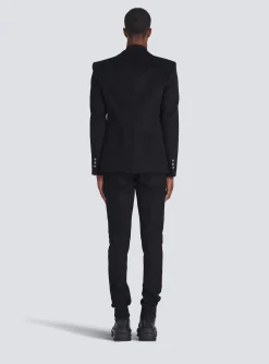 Store Wool Blazer With Double-breasted Silver-tone Buttoned Fastening Jackets And Blazers
