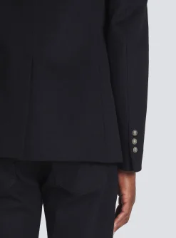 Store Wool Blazer With Double-breasted Silver-tone Buttoned Fastening Jackets And Blazers