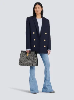 Sale Wool Double-breasted Boyfriend Jacket Women Jackets And Blazers
