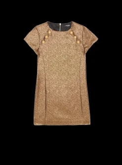 Cheap Woven Lurex Dress Kids Girls (4-10 Years)