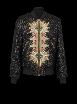 Fashion Zipped Jacket With Embroidery Outerwear