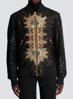 Fashion Zipped Jacket With Embroidery Outerwear